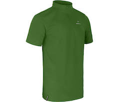 schnelltrocknend pflegeleicht Raglan/ärmeln Flachn/ähte Brusttasche Frontrei/ßverschluss k/ühlendes Material Bergson Herren Funktionspolo LEONIT