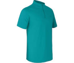schnelltrocknend pflegeleicht Raglan/ärmeln Flachn/ähte Brusttasche Frontrei/ßverschluss k/ühlendes Material Bergson Herren Funktionspolo LEONIT