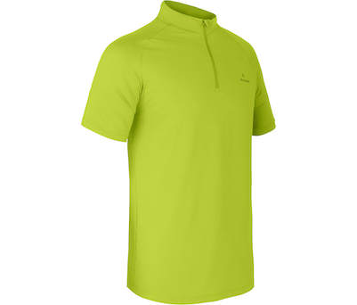 schnelltrocknend pflegeleicht Raglan/ärmeln Flachn/ähte Brusttasche Frontrei/ßverschluss k/ühlendes Material Bergson Herren Funktionspolo LEONIT