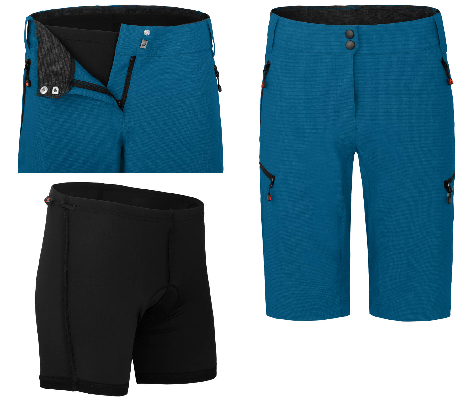 BERGSON VINA: Ripstop Radshorts & Sitzpolster
