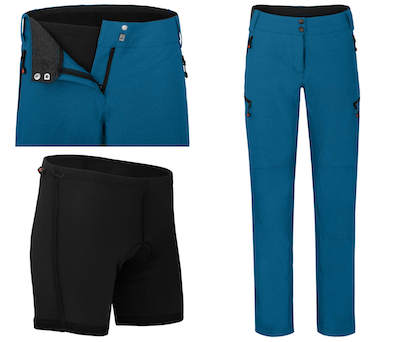 BERGSON VINA: Ripstop Radhose & Sitzpolster