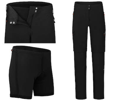 BERGSON VINA: Zipp-Off Radhose